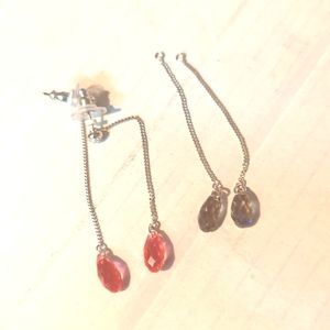 Swarovski Drop Chain Earings